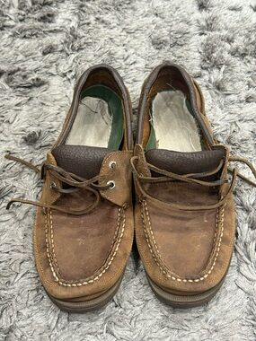 Sperry Shoes Mens 11M Brown Leather Top Sider Boat STS12044 Casual Comfort